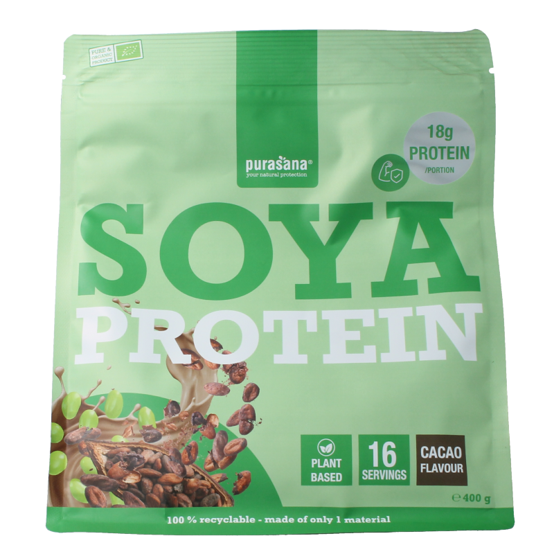 Purasana Proteine Vegetali Soia Cacao Bio - 400g