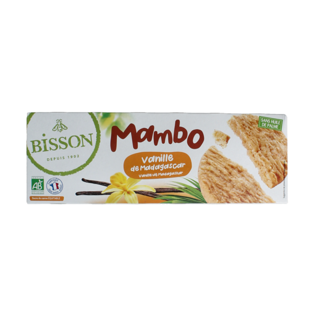 Mambo koekjes madagaskarvanille bio 175.00 Gram