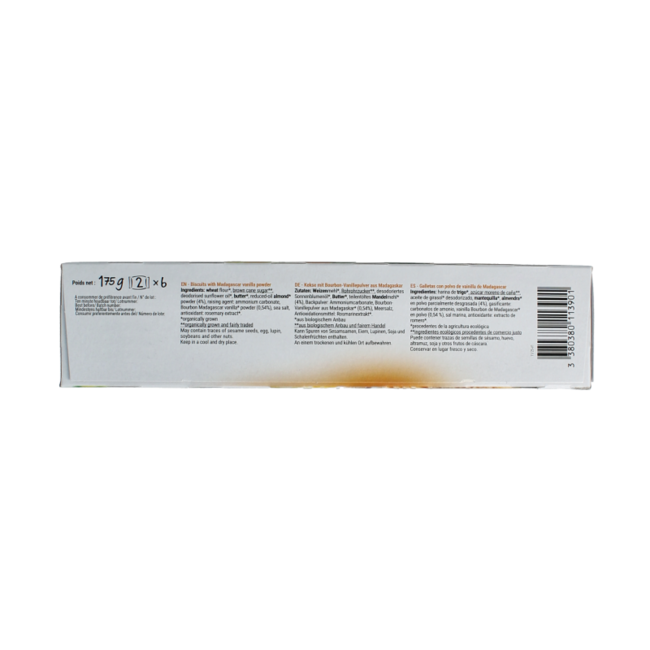 Mambo koekjes madagaskarvanille bio 175.00 Gram