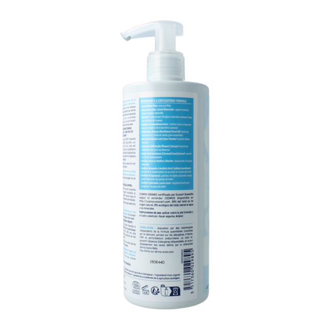 Gel lavant corps et cheveux bébé bio 400,00 millilitres