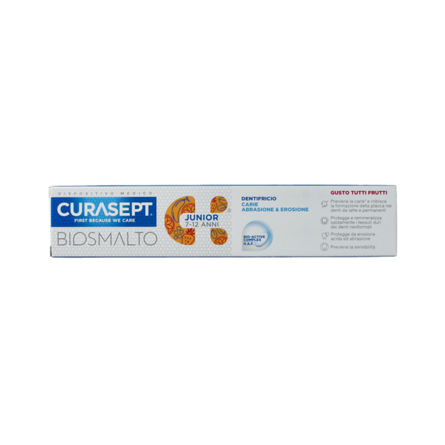 Biosmalto tandpasta junior caries erosie slijtage 75.00 Milliliter