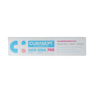 Curasept ADS DNA 705 CHX 0,05% gel-tandpasta 75.00 Milliliter