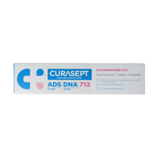 Curasept ADS DNA 712 CHX 0.12% gel toothpaste 75.00 Millilitres
