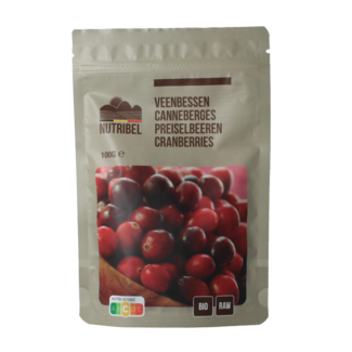 Nutribel Cranberries raw organic 100.00 Gram