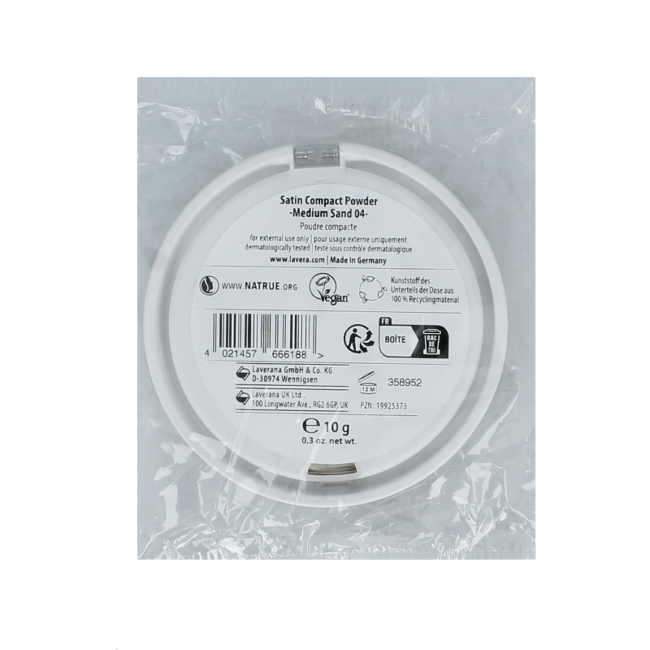 Poudre compacte satinée medium sand 04 10,00 grammes