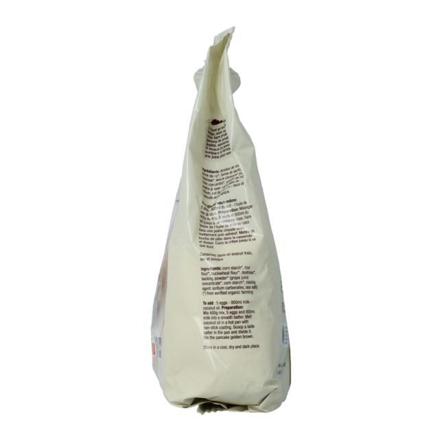 Pancake mix gluten-free organic 400.00 Gram