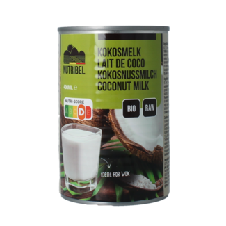Nutribel Coconut milk gluten-free organic 400 Millilitres