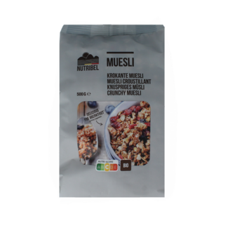 Nutribel Organic crunchy superfood muesli 500.00 Gram