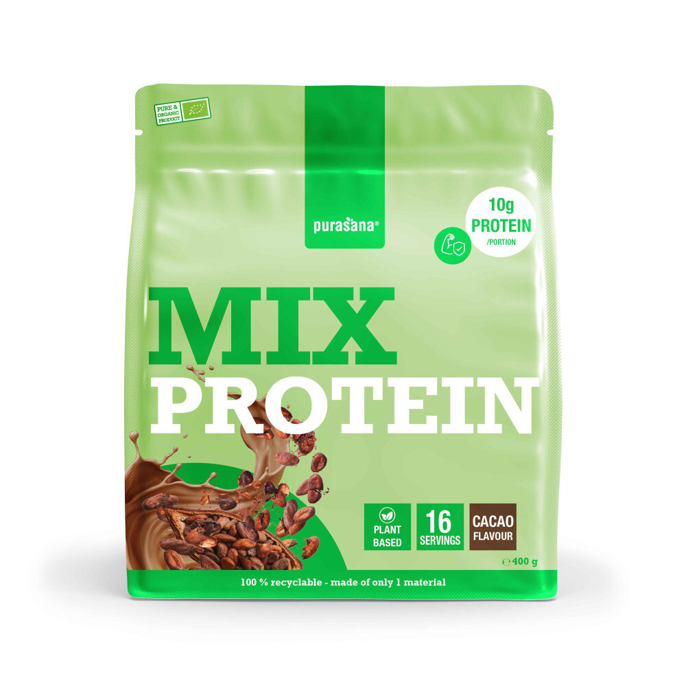 Purasana Plant Protein Mix Cacao Bio - Integratore Proteico
