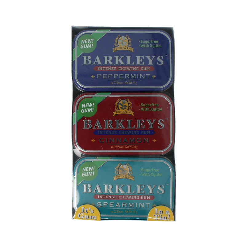 Barkleys Chewing gum assorti 9x30 gram 1 Stuks
