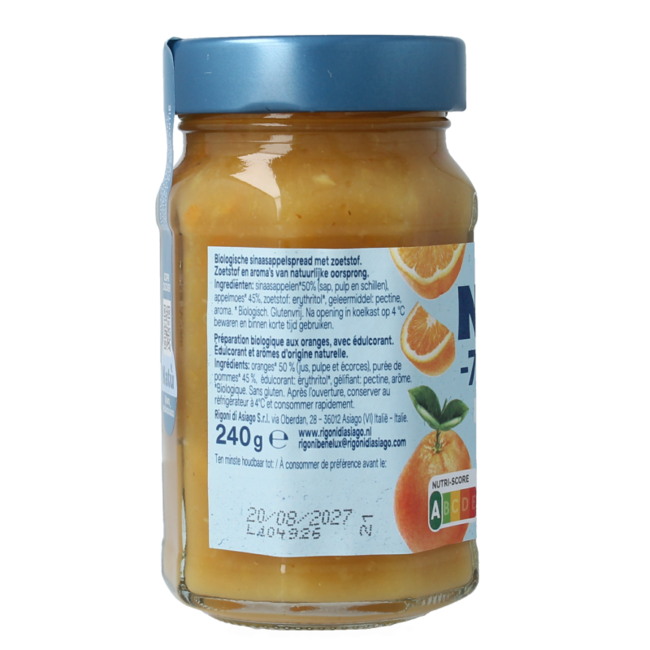 Mermelada de naranja -70% azúcar 240,00 gramos