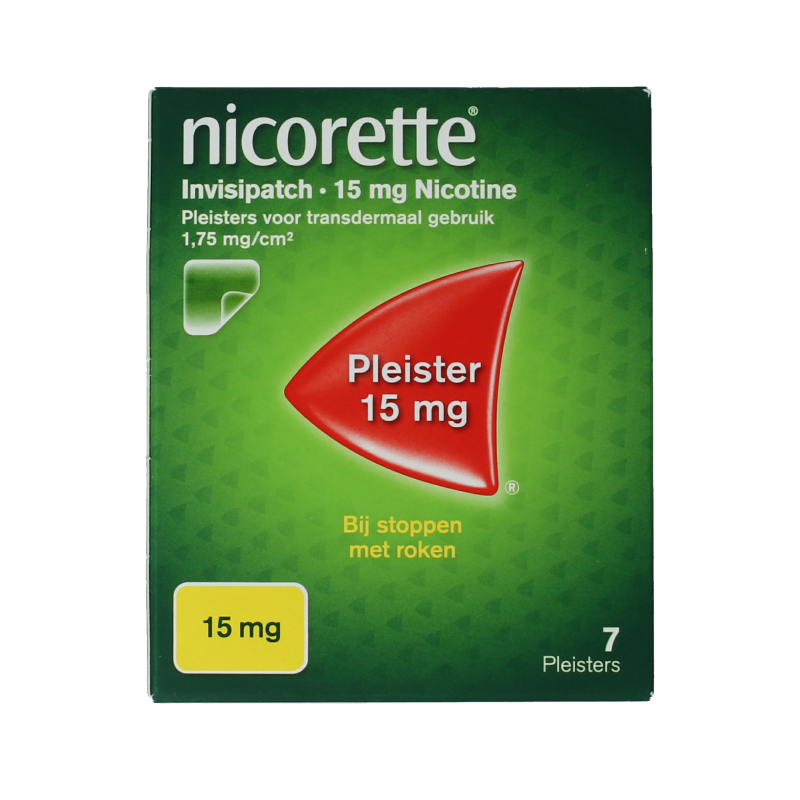 Nicorette Patch invisible 15mg 7 Stuks