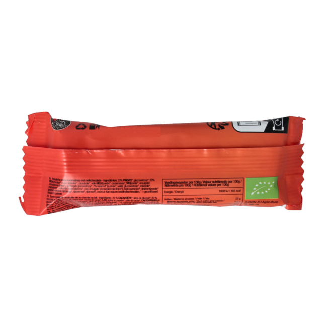 Peanut caramel bar milk chocolate organic 40.00 Gram