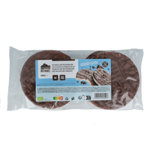 Nutribel Organic milk chocolate rice cakes 100.00 Gram