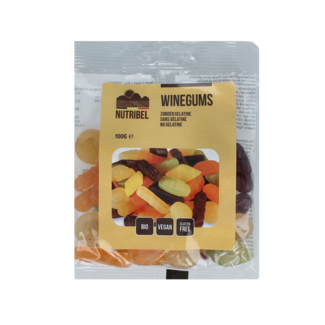 Nutribel Organic Wine Gums 100.00 Gram