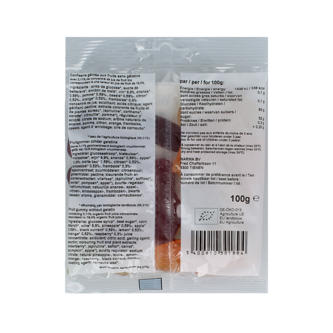 Winegums bio 100.00 Gram