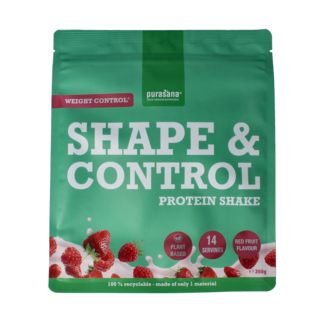Purasana Shape & control pflanzliches Protein rote Früchte 350,00 Gramm