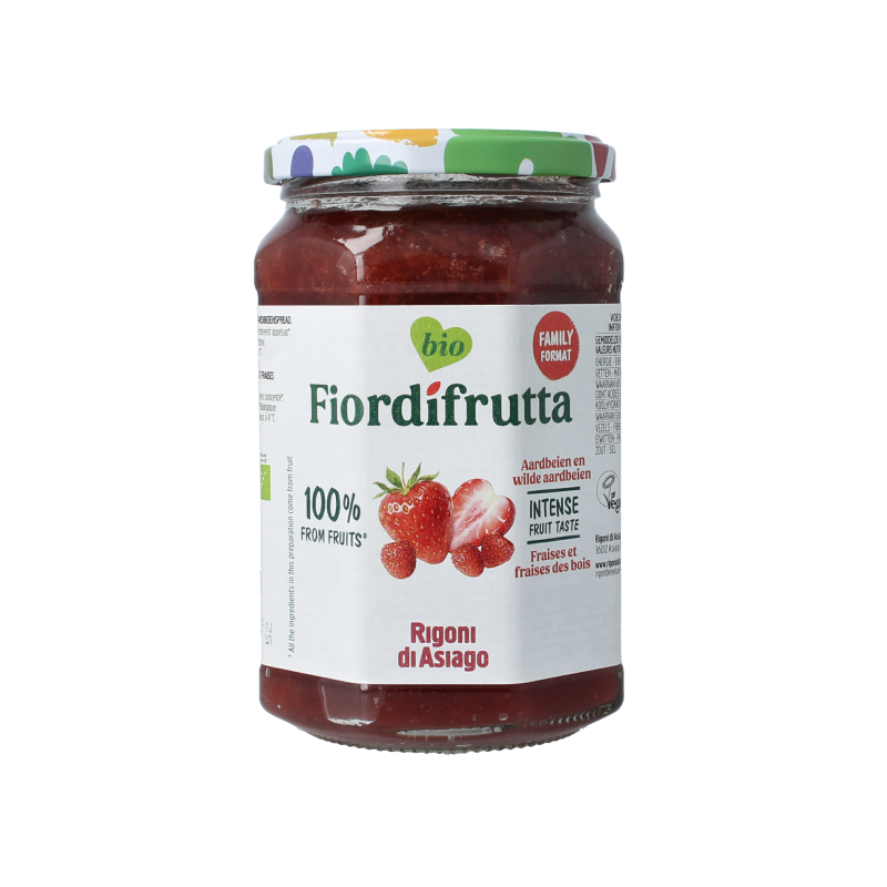 Fiordifrutta Strawberry and Wild Strawberry bio 600 Gram