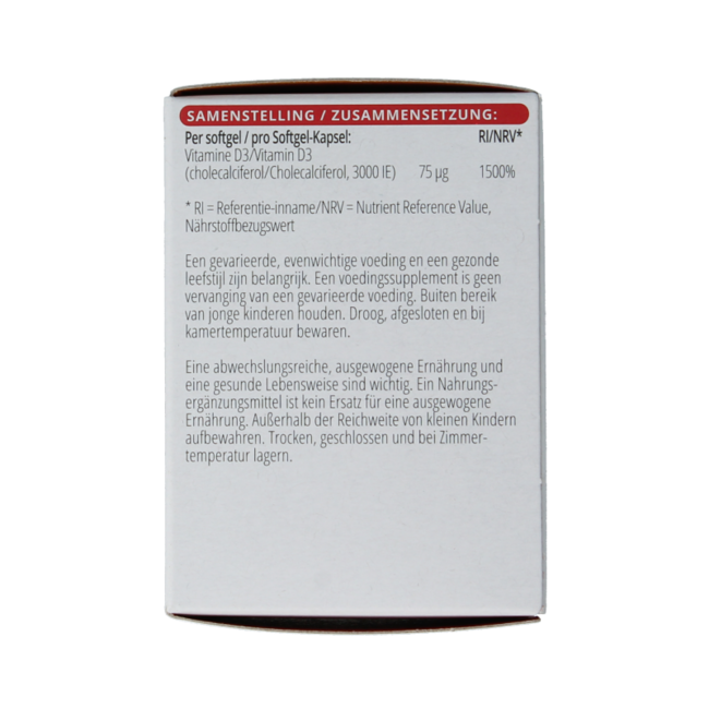 Vitamin D3 3000 IE 100,00 Softgels
