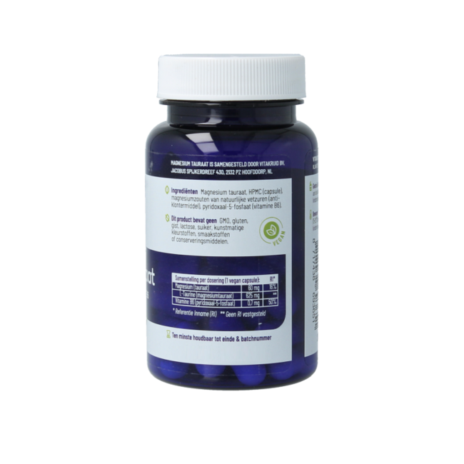 Magnésium Taurate avec vitamine B6 (P-5-P) 30,00 Gélules végétariennes