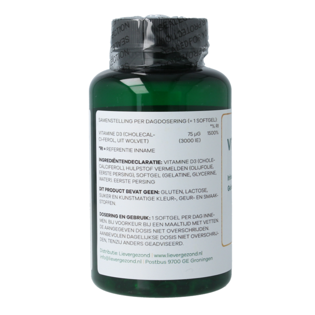 Vitamin D3 25 mcg year-round sunlight 365.00 Softgels