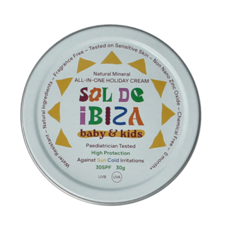 Sol De Ibiza Crème protectrice bébé & enfants SPF30 mini bio 30,00 grammes