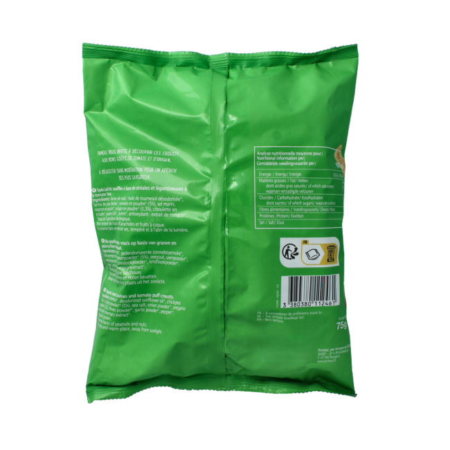 Chips tomate & origan bio 75,00 grammes