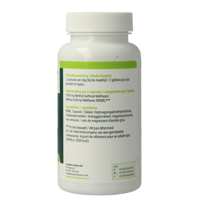 MSM 1000mg  60.00 Vegetarische capsules