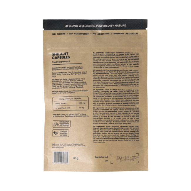 Shilajit-Extrakt 5 % 60,00 Kapseln