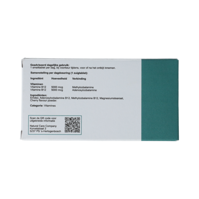 Vitamine B12 10.000 60.00 Smelttabletten