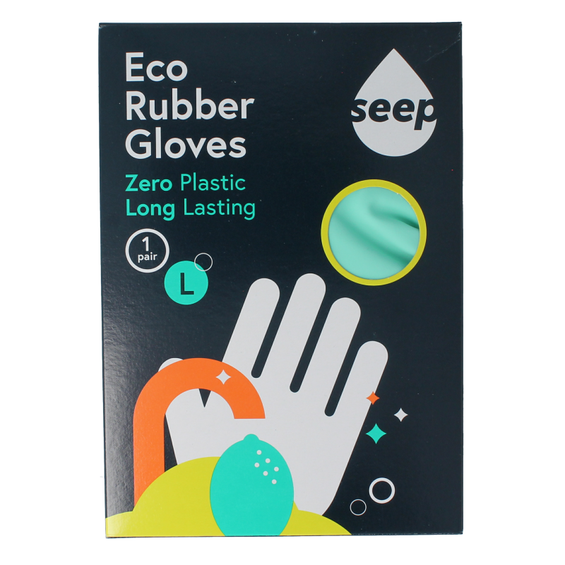 Seep Handschoen fairtrade rubber composteerbaar mt L 1 Paar