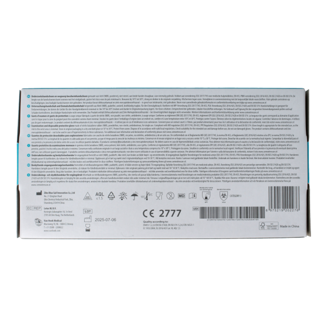 Gant Hekamed en nitrile souple L 100,00 pièces