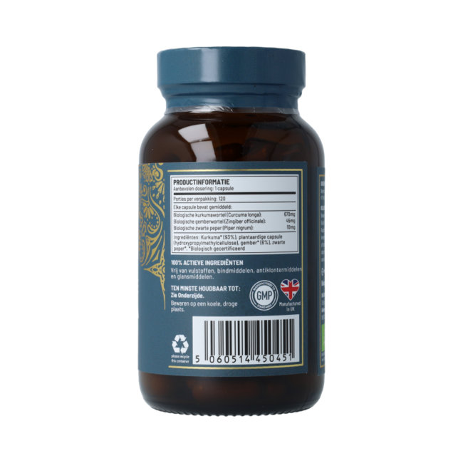 Organic Turmeric 120.00 Capsules