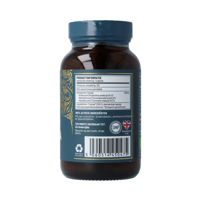 Triphala Orgánico 120,00 Cápsulas