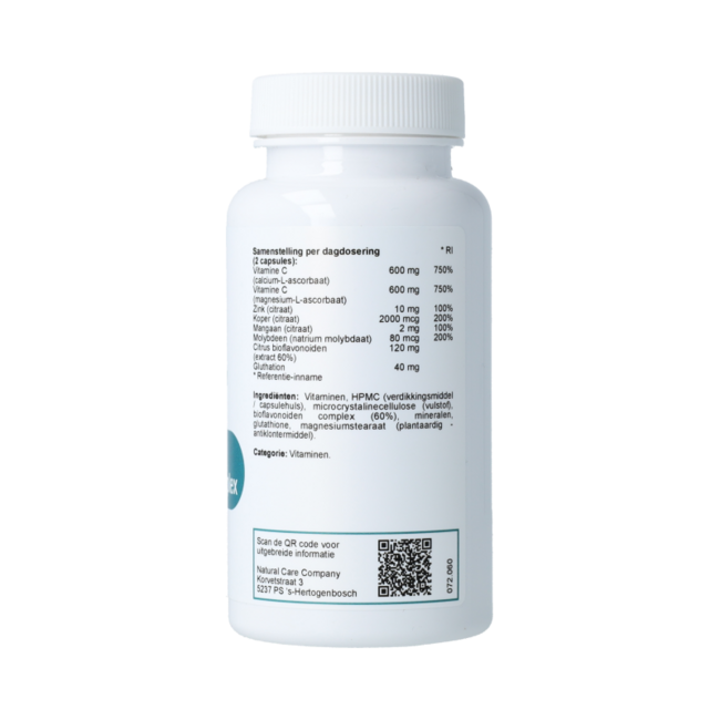 Gebufferde Vitamine C Complex 60.00 Capsules