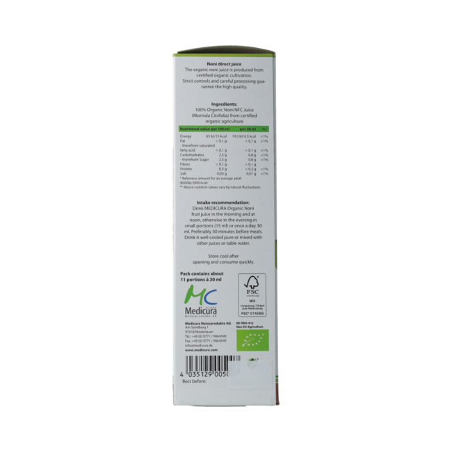 Noni 100 % Bio-Direktsaft 330,00 Milliliter