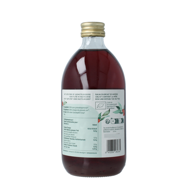 Organic pomegranate vinegar 500.00 Millilitres