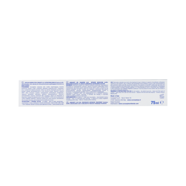 ADS DNA 720 CHX 0,20 % gel dentifrice 75,00 millilitres