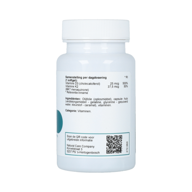 Vitamine K2 + D3 60.00 Softgels