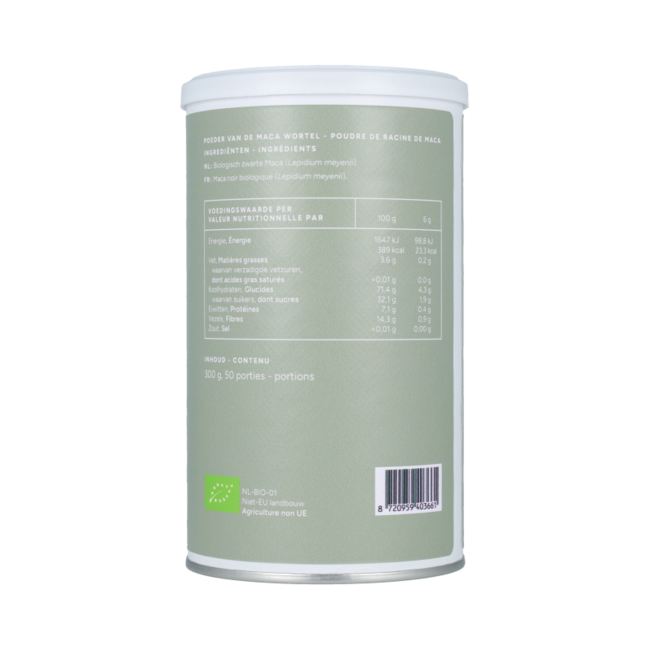 Maca noire biologique 300,00 grammes
