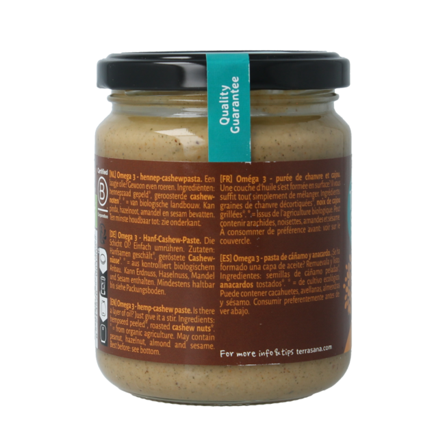 Omega 3 Hanf-Cashew-Paste 250,00 Gramm
