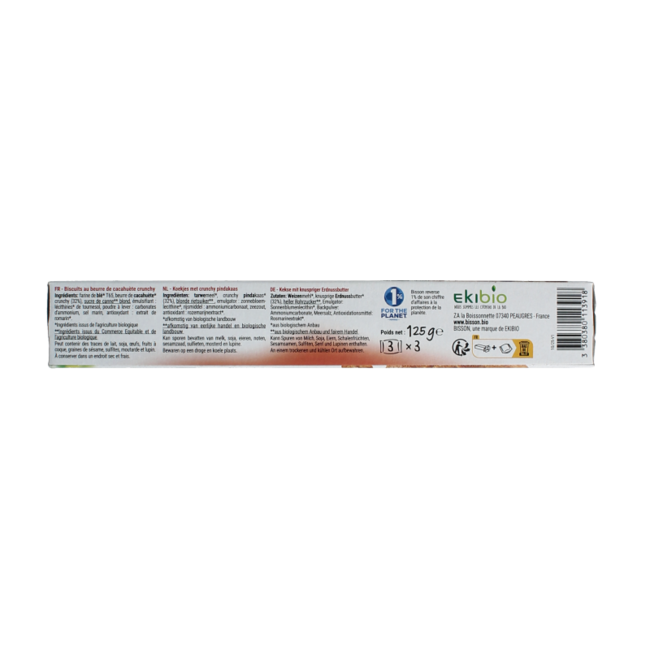 Mambo biscuits cacahuète bio 125,00 grammes