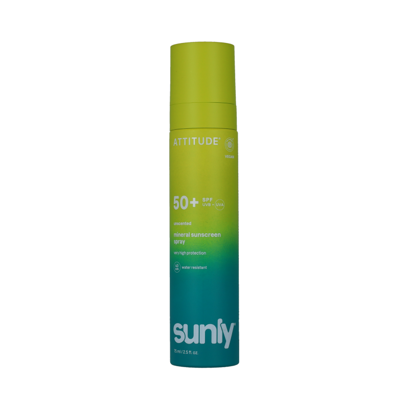 Attitude ATT SUNLY Protector solar en spray SPF50 sin perfume 75 mililitros
