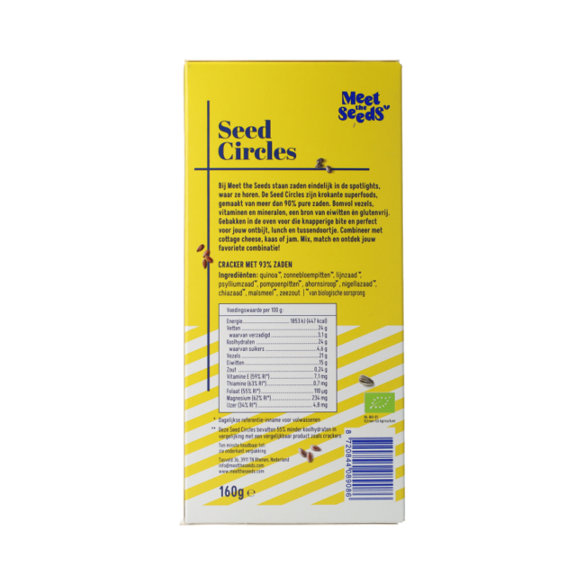 Seed Circles - cracker con 93% de semillas bio 160,00 gramos