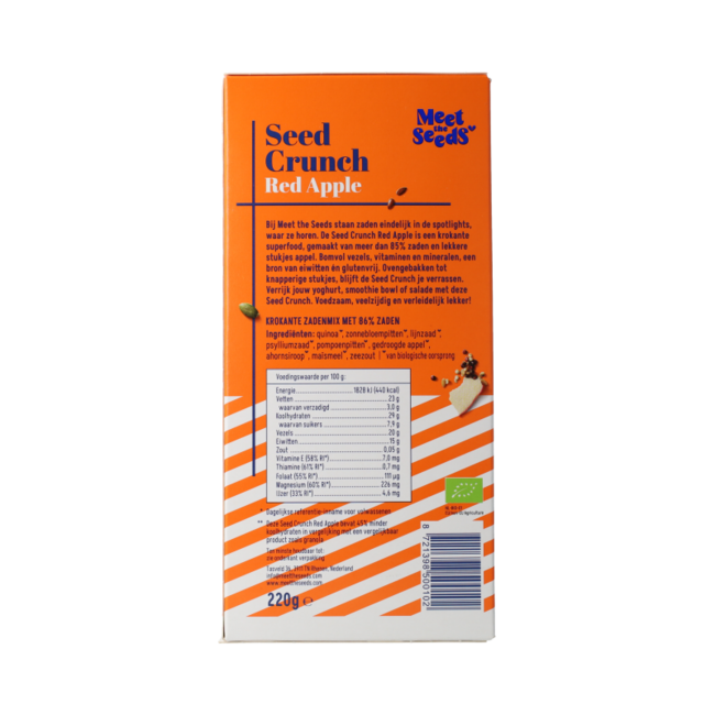 Seed Crunch Pomme Rouge - mélange de graines croquant bio 220,00 grammes