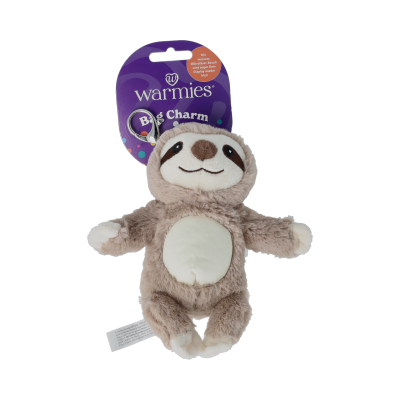 Warmies Bag charm Faultier braun 1 Stuks