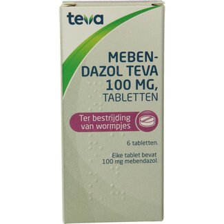 Teva Mebendazol 100mg 6.00 Stuks