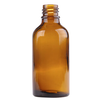 Helios Holland Glasfläschchen 50 ml bernsteinfarben 5 Stück
