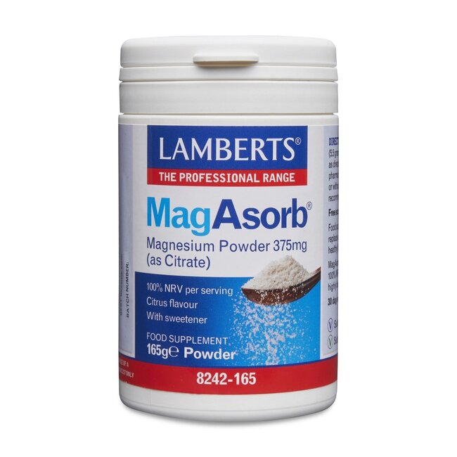 MagAsorb (citrato de magnesio) en polvo 375 mg 165 g