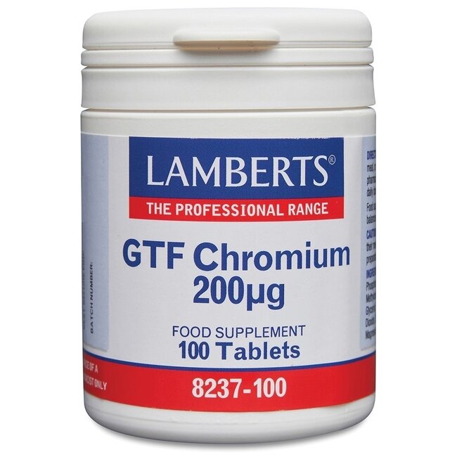 Lamberts GTF Cromo 200mcg 100 Comprimidos